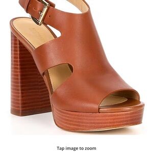 Michael Kors Tan Brown Platform Sandals- Brand New in Box Never Worn!